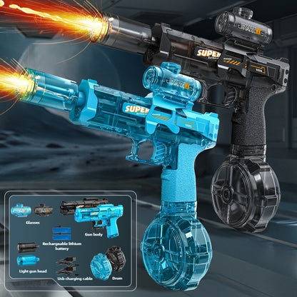 Storm-Pulse Electric Water Blaster with LED Recoil