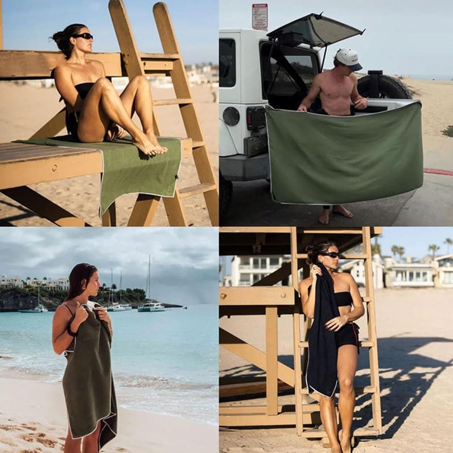 Gemini a dit Minimalist Magnetic Outdoor Bath Towel